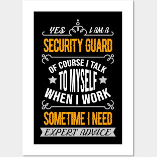 Funny Security Guard I Men Women Gift I Security Posters and Art